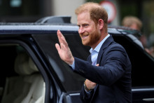 Le prince Harry, pendant sa visite au Royaume-Uni le 10 septembre 2025.