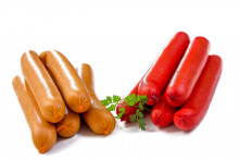 Illustration de saucisses de Strasbourg.