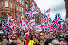 Une manifestation appelée "Festival de la liberté d'expression" à Londres, le 13 septembre 2025