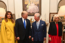 Le couple royal britannique a accueilli Donald et Melania Trump le 3 décembre 2019 à la Clarence House à Londres.