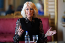 La reine consort Camilla le 16 avril 2024