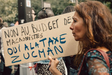 Une pancarte brandie lors d'une manifestation du 10 septembre 2025.