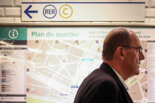 Jean Castex était présent lors de la cérémonie anniversaire de la ligne 1 du métro parisien à la Porte Maillot le 19 juin 2025.