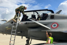 Un des trois Rafale français envoyés en Pologne.