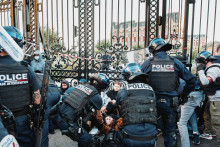 Les forces de l'ordre le 18 septembre 2025 à Biarritz