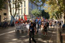 Manifestants à Marseille le 18 septembre 2025