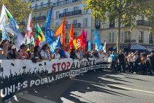 Le cortège parisien lors de la journée de mobilisation du 18 septembre 2025