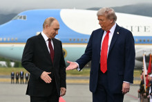 Donald Trump et Vladimir Poutine lors du sommet en Alaska en août 2025