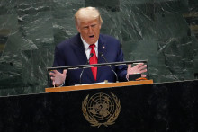 Donald Trump, à la tribune de l'ONU, le mardi 23 septembre.