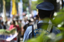 Un agent de police à Tokyo (illustration)