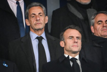 Nicolas Sarkozy et Emmanuel Macron,le 14 novembre 202'