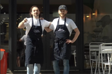 Alexandre et William Laigo, champions du monde de la frite en titre.