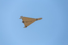 Un drone de type Shahed, de conception iranienne, utilisé par la Russie.