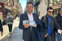 La chanteur Harry Styles, capturé dans une campagne pour Rahcida Dati.