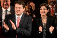 Eric Lejoindre et Anne Hidalgo, le 27 février 2014