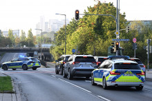 Des voitures de police à Munich le 1er octobre 2025