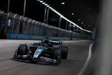 La Mercedes de George Russel au GP de Singapour