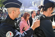 Gisèle Pelicot, à son arrivé au palais de justice de Nîmes, le 6 octobre 2025.