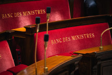 Banc des ministres à l'Assemblée nationale.