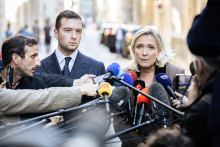 Jordan Bardella et Marine Le Pen le 7 octobre 2025
