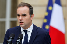 Sébastien Lecornu lors de sa prise de parole le 8 octobre 2025