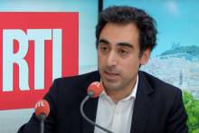 Amir Reza Tofighi, président de la CPME, sur le plateau de RTL le 8 octobre 2025
