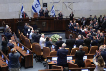Donald Trump devant la Knesset le 13 octobre 2025