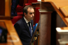 Sébastien Lecornu, lors de son Discours de politique générale, le mardi 14 octobre.