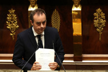 Sébastien Lecornu durant sa déclaration de politique générale.