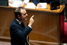Sébastien Lecornu à l'Assemblée nationale, lors de son discours de politique générale, mardi 14 octobre.