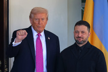Donald Trump et Volodymyr Zelensky le 17 octobre 2025