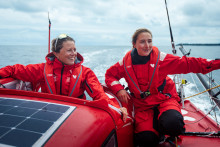 Samantha Davies et Violette Dorange