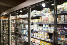 Un rayon de yaourts au supermarché. (Illustration)