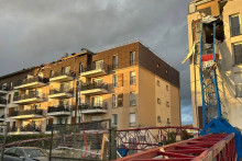 Une tornade a provoqué l'effondrement de 3 grues à Ermont dans le Val-d'Oise