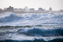 Tempête sur les côtes bretonnes en 2020 (image d'illustration)