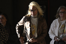Delphine Daviet, la mère de Lola, au procès de l'accusée Dahbia Benkired, le 17 octobre 2025.