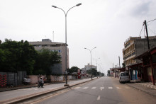 Une des principales routes de Lomé, capitale du Togo, au sud du pays.