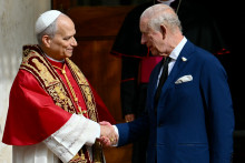 Pape Léon XIV et le roi Charles III