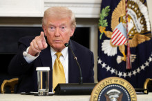 Donald Trump, lors d'une conférence de presse à la Maison-Blanche, le 23 octobre 2025.