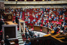 Le chef de file des députés PS Boris Vallaud à l'Assemblée nationale le 14 octobre 2025