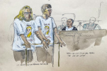Croquis du tribunal, réalisé le 17 octobre 2025.