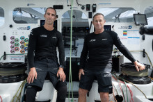 Armel Le Cléac'h et Sébastien Josse, en juin 2025.