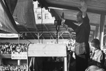 Joseph Goebbels au congrès du parti national-socialiste à Vienne