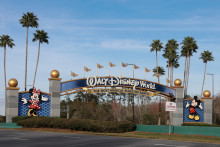 L'entrée de Walt Disney World à Orlando, en Floride, en 2024.
