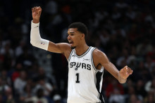 Victor Wembanyama avec le maillot des San Antonio Spurs, le 24 octobre 2025.