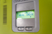 Un compteur Linky en heures creuses (Illustration)