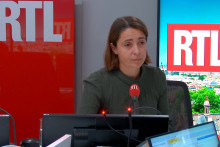 Sophie Binet, dans le studio de RTL, le 30 octobre 2025