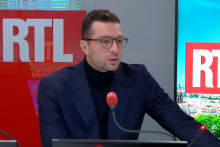 Jordan Bardella, dans le studio de RTL, le 31 octobre 2025
