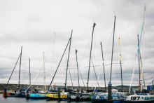 La flotte des Class40 à quai à La Corogne