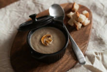 Le capuccino de champignons (illustration)